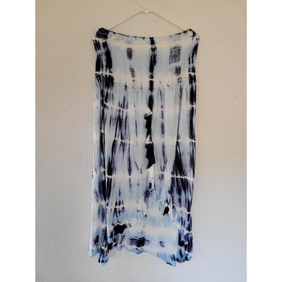 Raviva Women's Tie Die Blue Swim Suit Coverup Skirts or Dress Size XL #17 - Picture 1 of 4